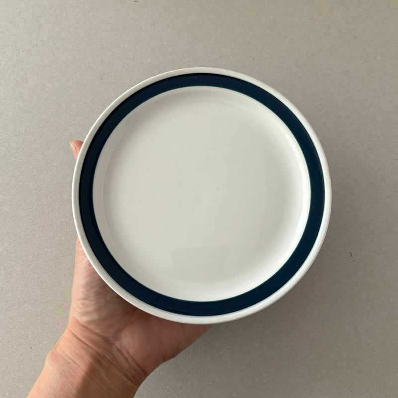 arabia blue line plate 15cm | retro number