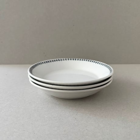 arabia emilia? plate black motif