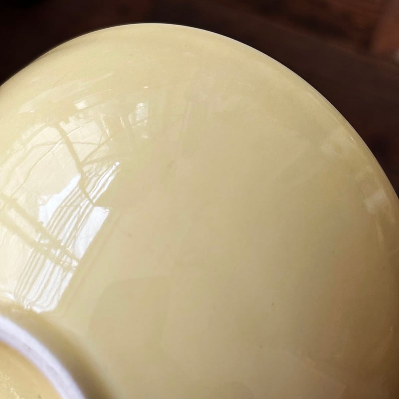 arabia kilta bowl yellow 丸 | retro number