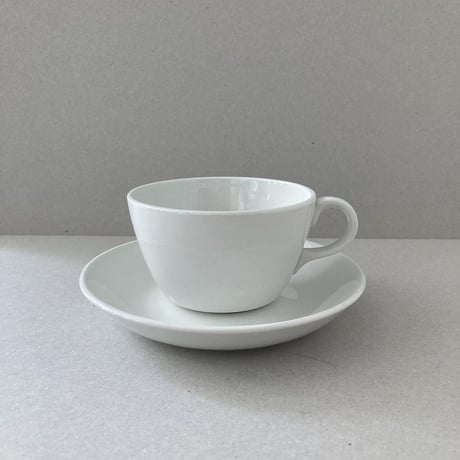 arabia white tea cup saucer