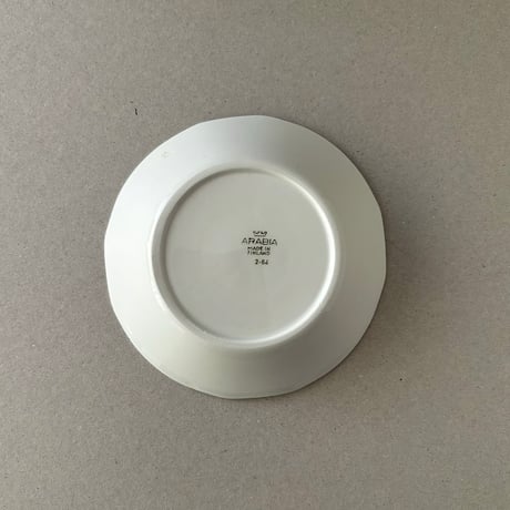 arabia mini plate 13cm white なみなみ
