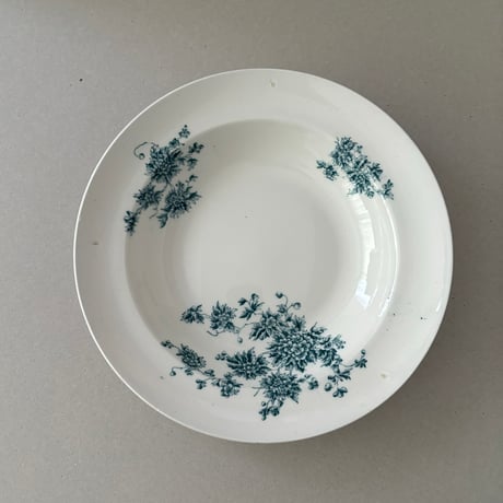 arabia axel soup plate blue flower 23cm