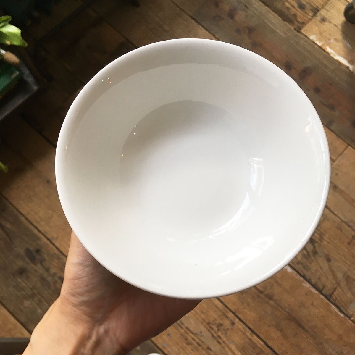 arabia kilta? bowl white | retro number