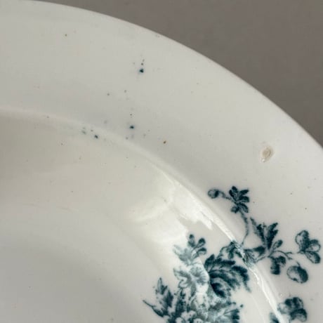 arabia axel soup plate blue flower 23cm