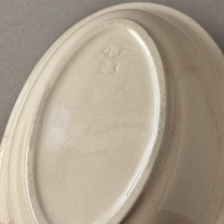 arabia oval bowl 22cm 生成り