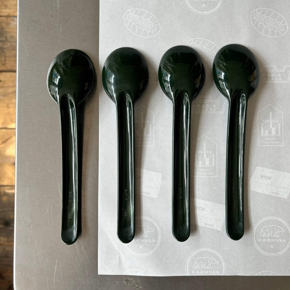 Finland SARVIS easy day cutlery green | retro n