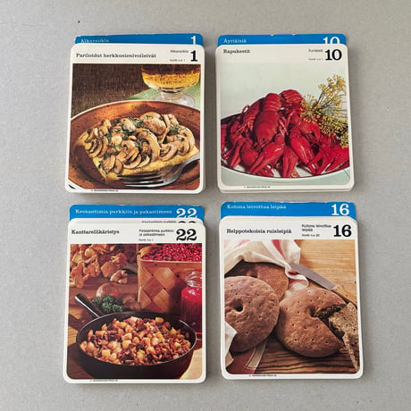 Finland recipe card box set