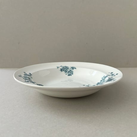 arabia axel soup plate blue flower 23cm