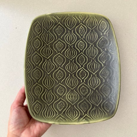 arabia  plate AL-2 25cm green