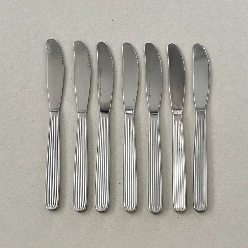 アメリカ◆ゴーハム社◆テーブルナイフ大小２本セット◆大変美しい「デコラパターン」 Hackman scandia table knife 19cm | retro number