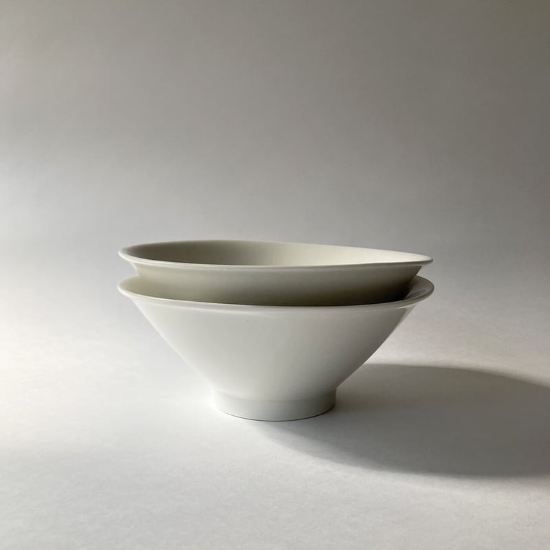 ARABIA HARLEKIN ボウル arabia harlekin Big bowl white | retro number
