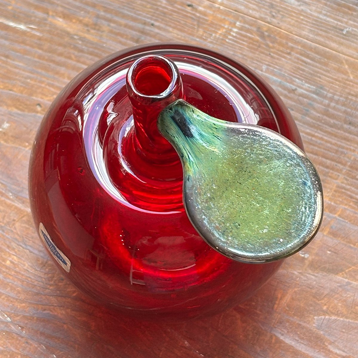 ヌータヤルヴィ Oiva Toikka/オイヴァ・トイッカ アップル 赤 Nuutajarvi apple obje oiva toikka red | retro n