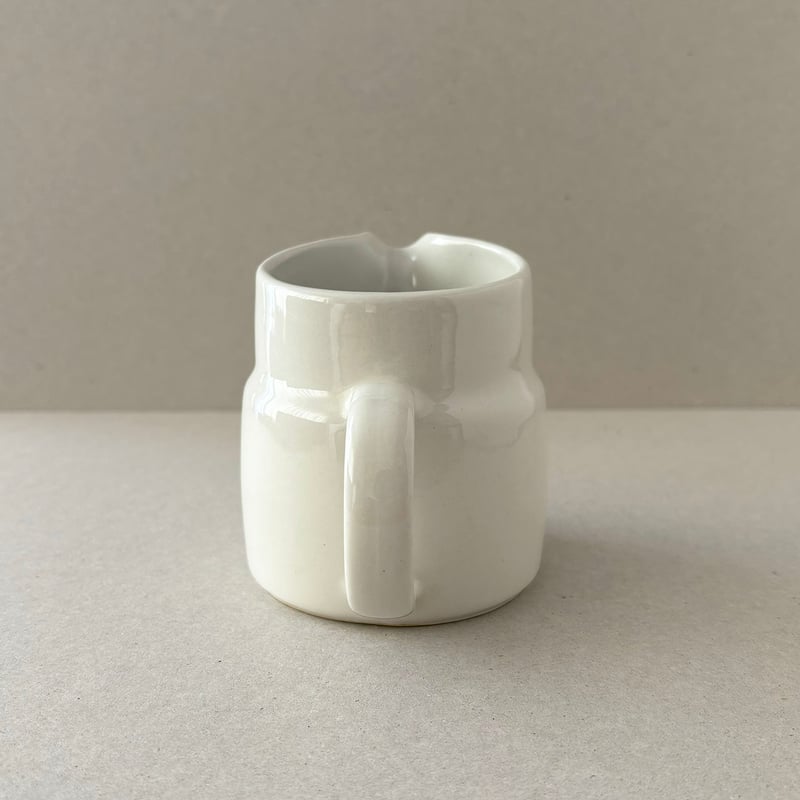 arabia pitcher HF model white | retro number