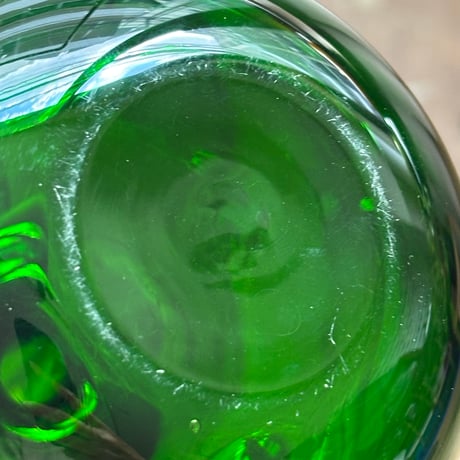 Nuutajarvi apple obje oiva toikka green