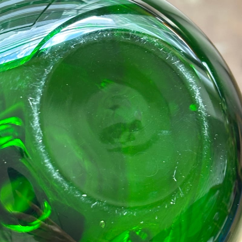 Nuutajarvi apple obje oiva toikka green | retro