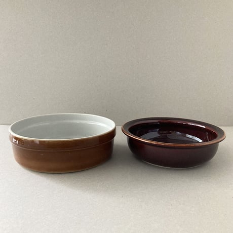 arabia oven bowl  brown