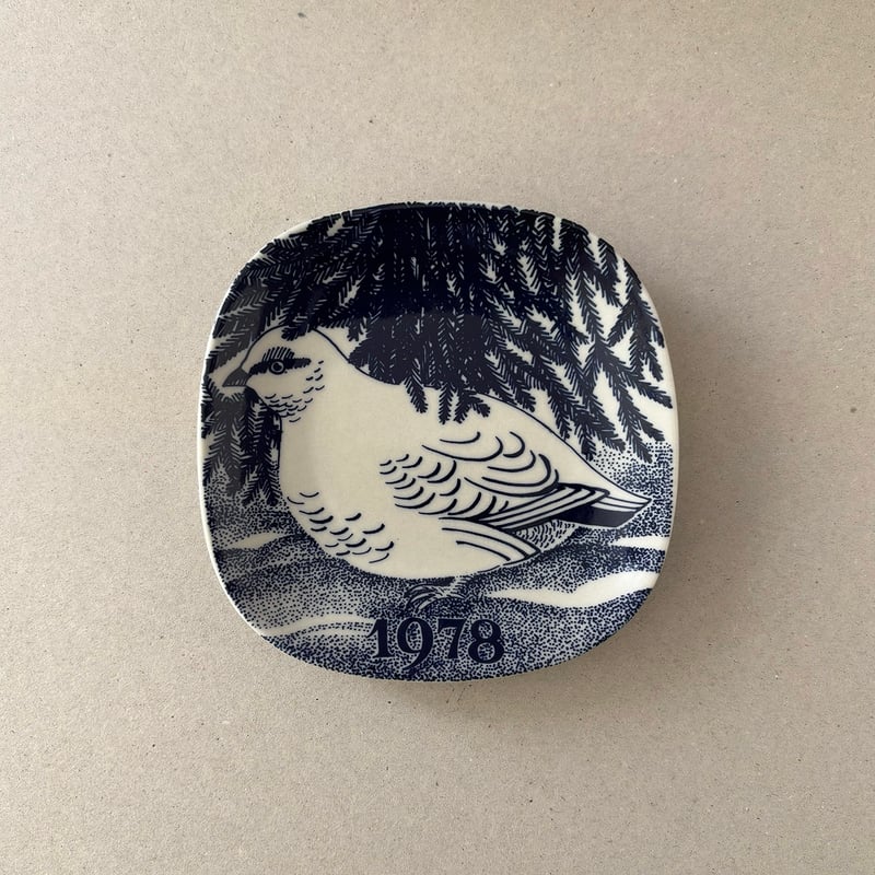 arabia bird christmas annual plate 1978 G.O.G