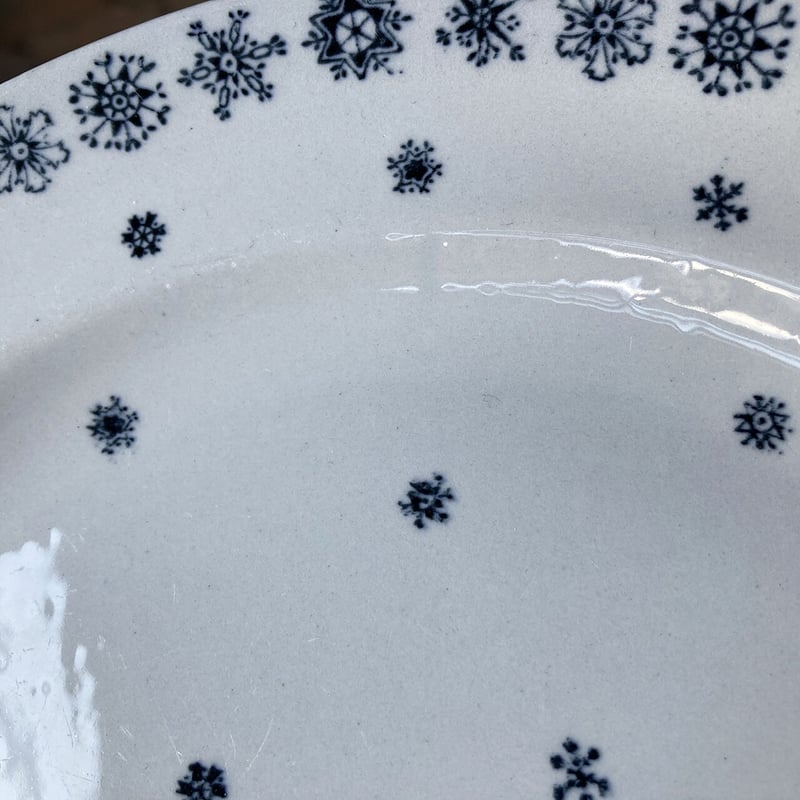 【AHR21E さま】 arabia ❀ ブルーのステキなロゴ入り plate old arabia ❀ ブルーのステキなロゴ入り plate