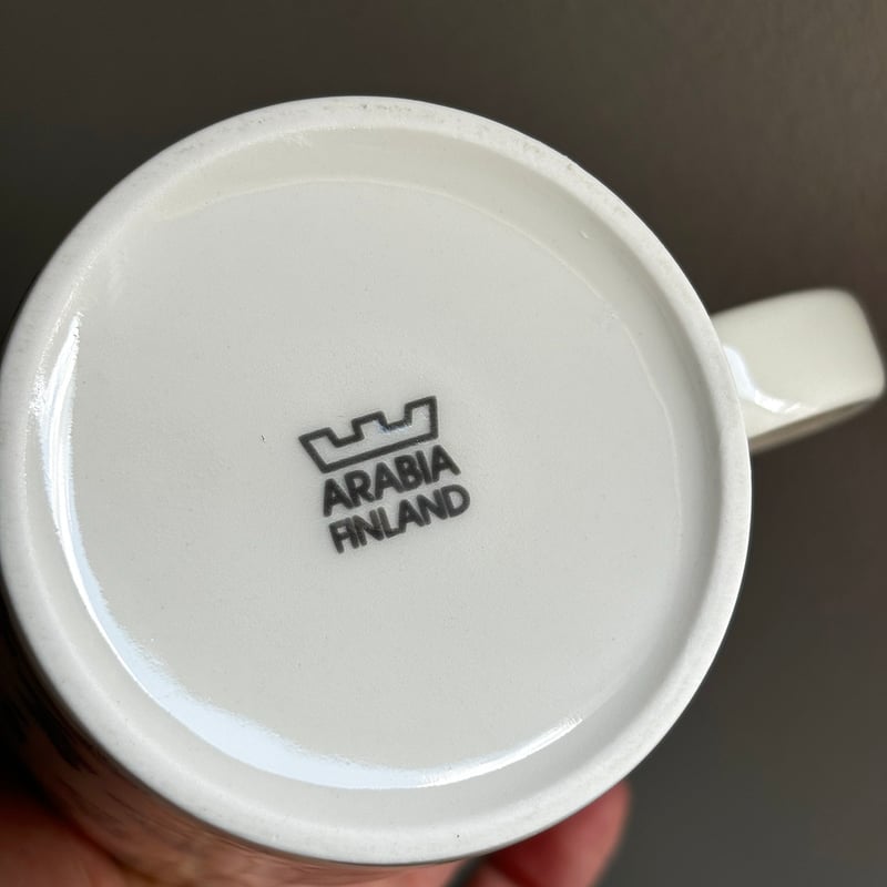 arabia teema factory mug | retro number