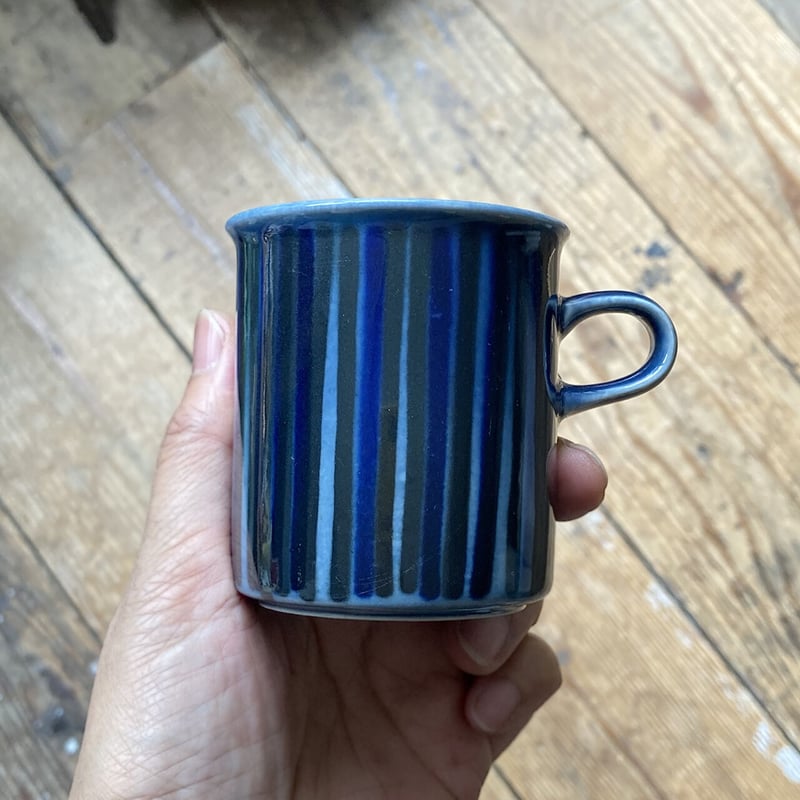 arabia blue kosmos coffee C/S B | retro number