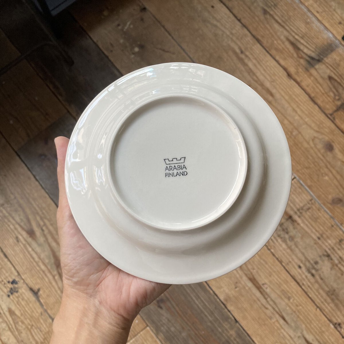 arabia arctica plate 17cm | retro number