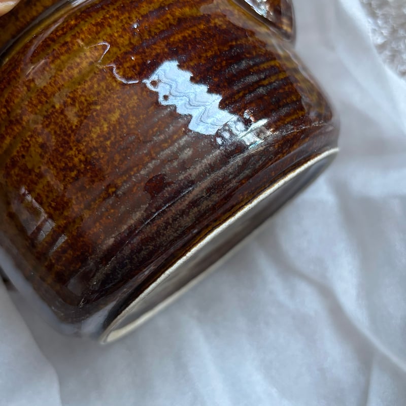 ●【サボ　愛称板】（表）狩 勝 KARIKACHI（裏）天 売 TEURI 金継ぎ用】ポット2 | retro number