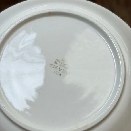 arabia emilia? plate black motif