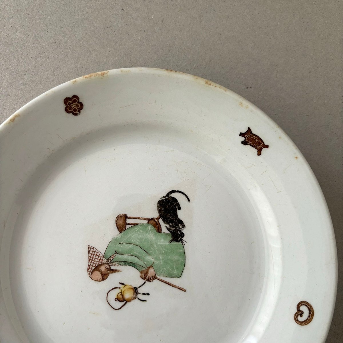 arabia Hannu ja Kerttu plate 19cm | retro number 