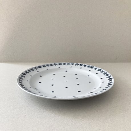 arabia snowflake plate