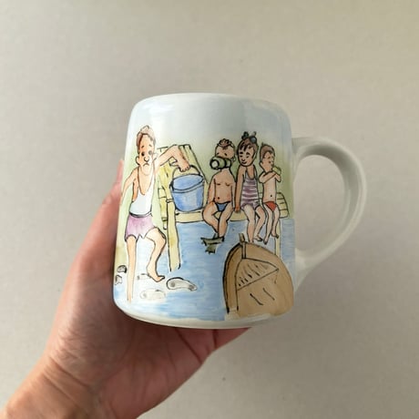 arabia sauna mug summer