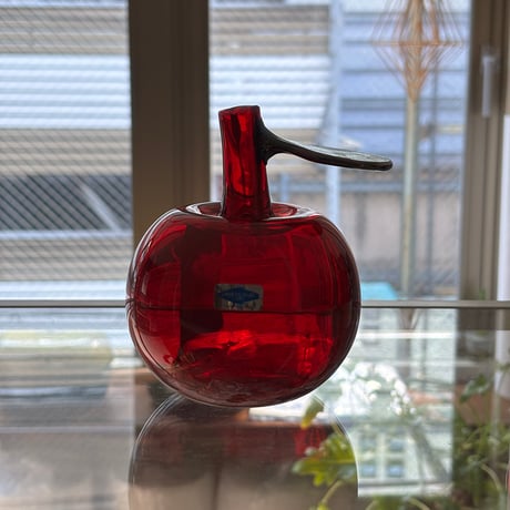 Nuutajarvi apple obje oiva toikka red