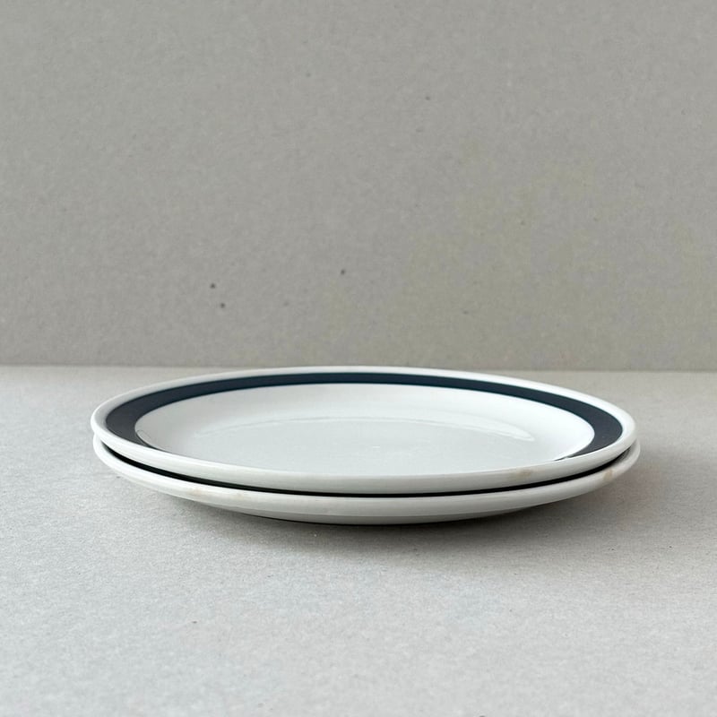 arabia blue line plate 15cm | retro number