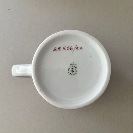 sauna mug lilien porzellan
