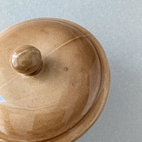 arabia  mini pan with lid brown