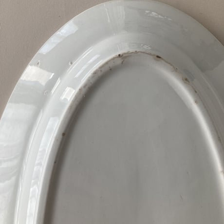 arabia  oval plate  blue flower 38cm