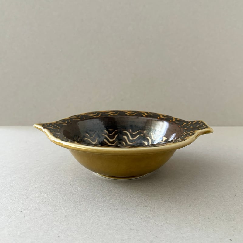 arabia kala bowl G.O.G. brown | retro number