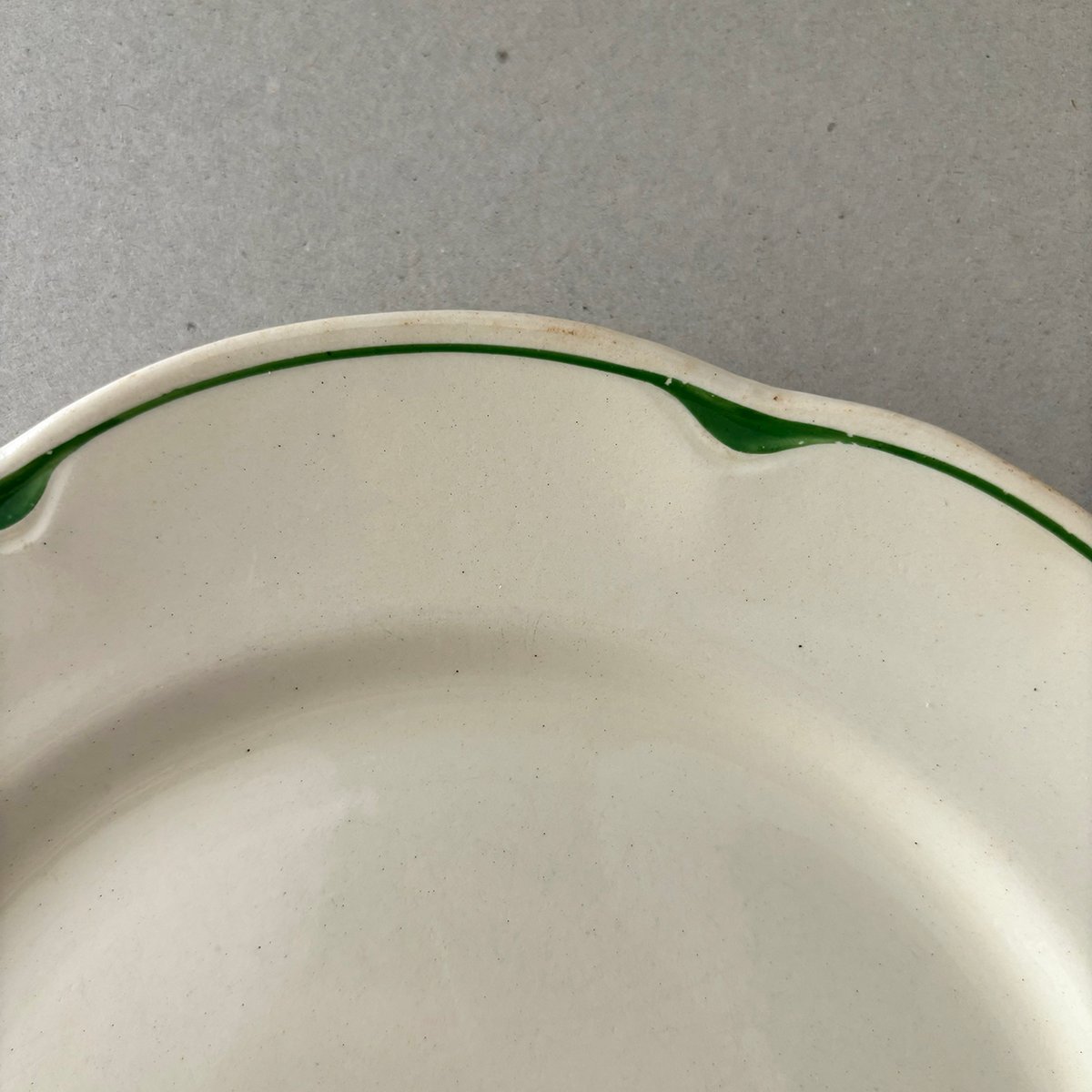 old arabia pekka plate 24cm green | retro number