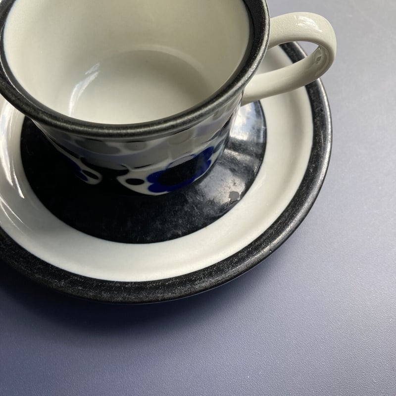 arabia riikka cup & saucer B | retro number