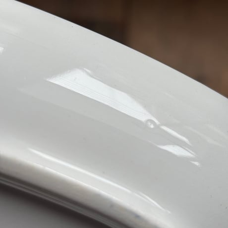 arabia yellow line oval plate