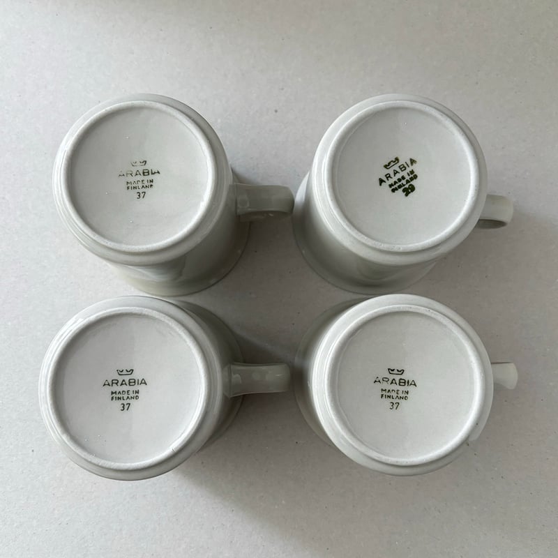 arabia oliivi cocoa cup and saucer | retro number