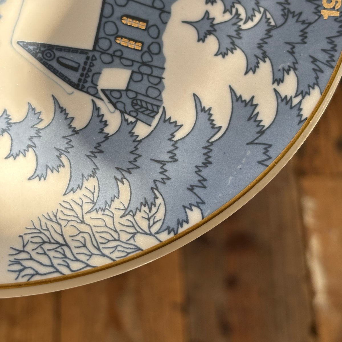 arabia christmas year plate 1978 | retro number