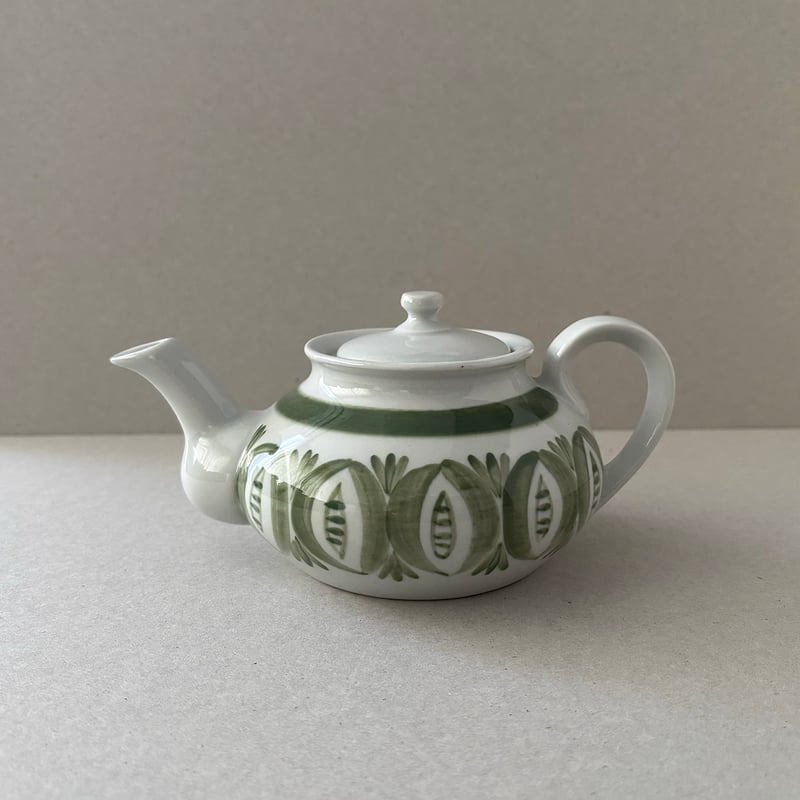 arabia Green flower pot | retro number
