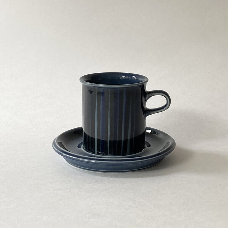 arabia blue kosmos coffee C/S B | retro number