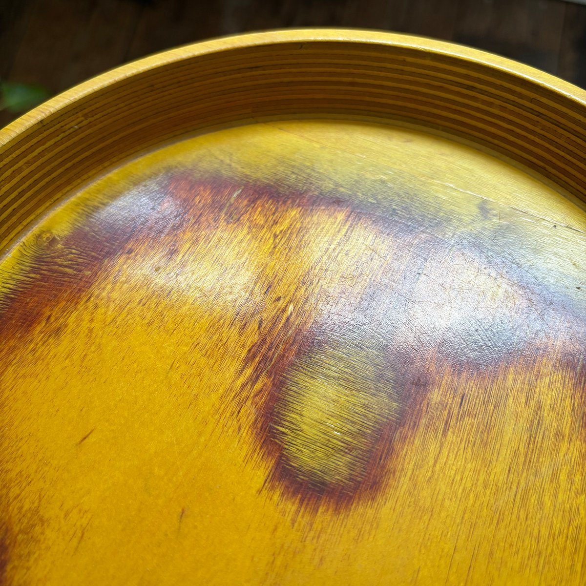 Finland wood tray | retro number