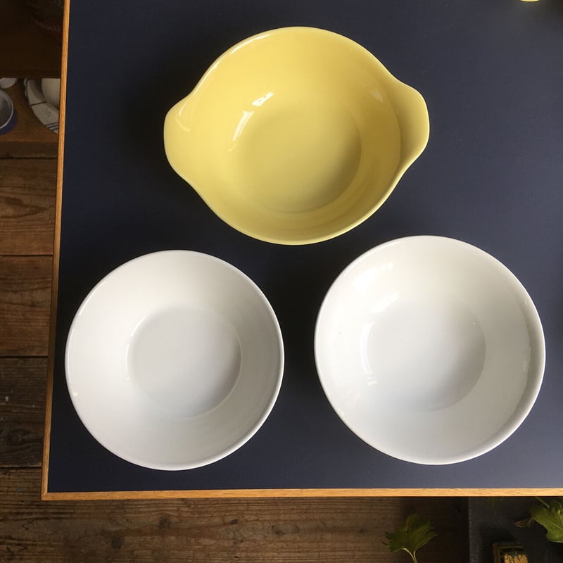 arabia kilta? bowl white | retro number