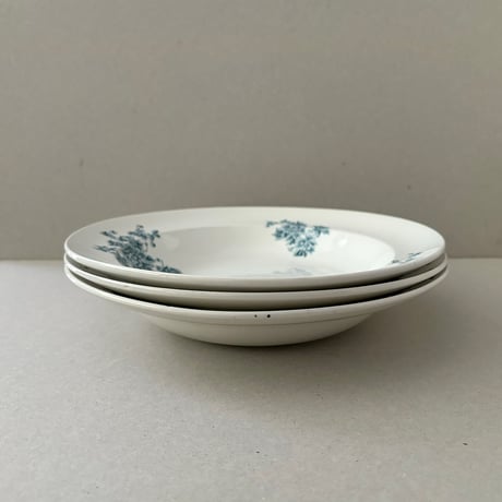 arabia axel soup plate blue flower 23cm