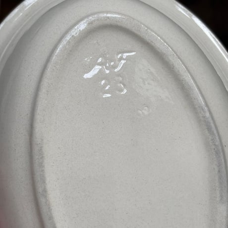 arabia oval bowl 22cm 生成り