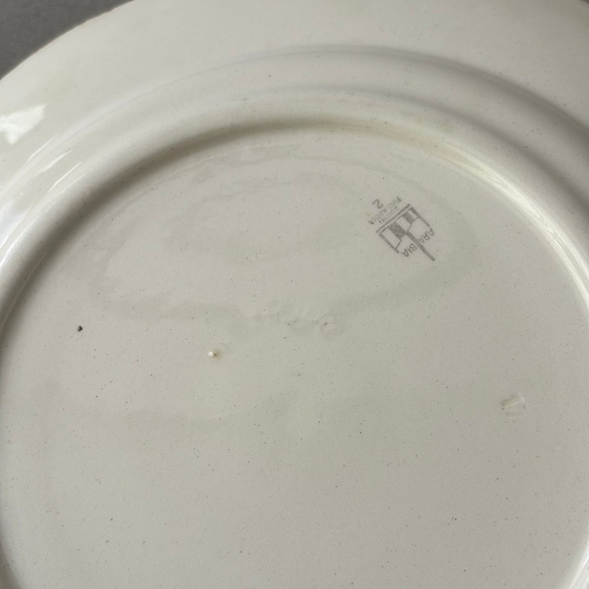 old arabia pekka plate 24cm green | retro number