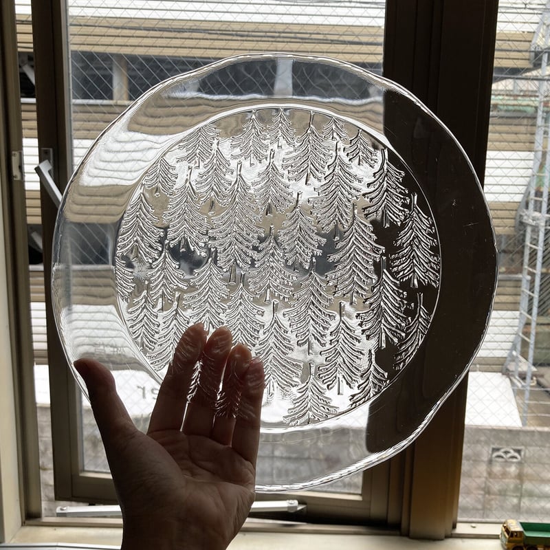 ヴィンテージ  Kuusi ガラスプレート　(30cm) fit=scale-down,w=1200