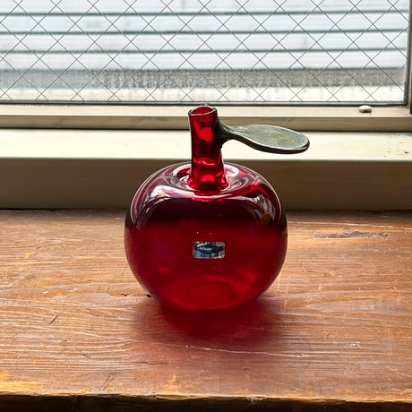 Nuutajarvi apple obje oiva toikka red